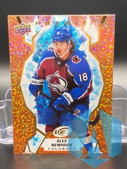 2021-22 UD Ice Orange Diamonds Rookie #112 Alex Newhook - Colorado Avalanche